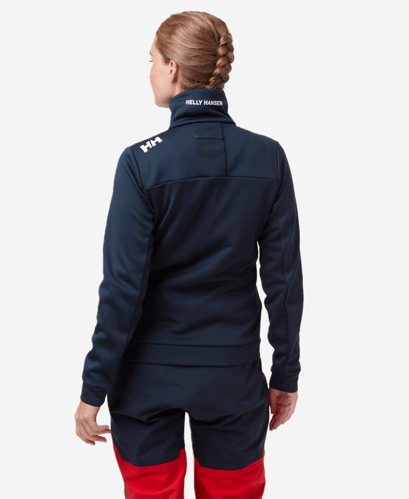W CREW FLEECE JACKET, Navy