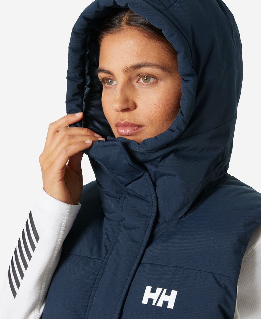 W ADORE PUFFY VEST, Navy