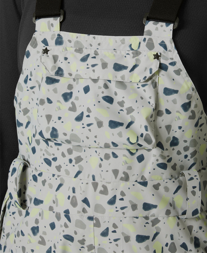 W POWDERQUEEN BIB PANT, Mellow Grey