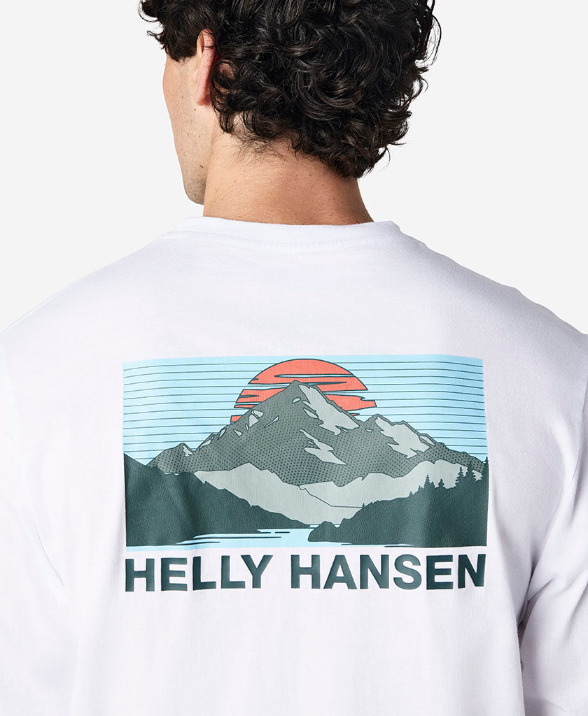 SCENIC L/S T-SHIRT, White