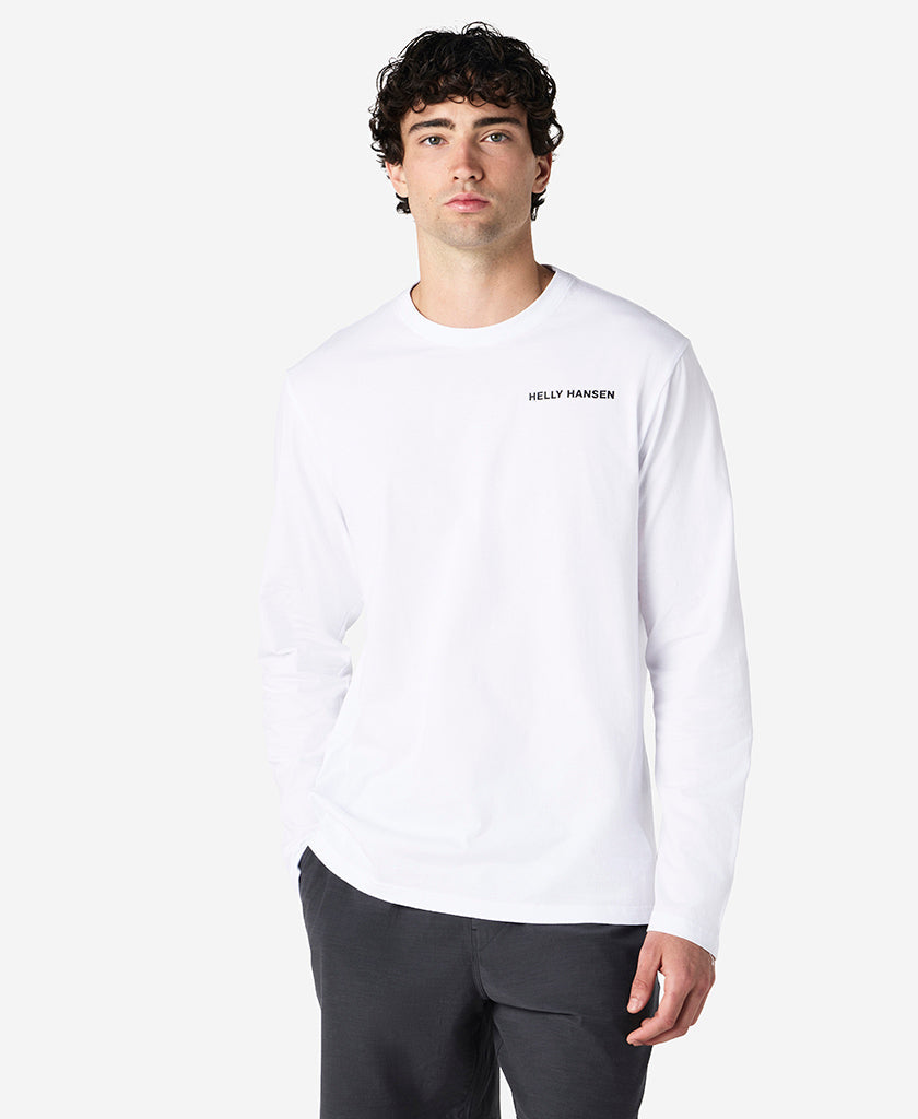 SCENIC L/S T-SHIRT, White