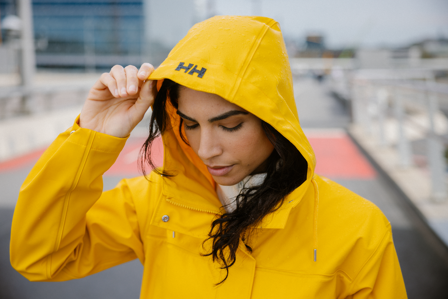 W MOSS RAIN COAT, Essential Yellow