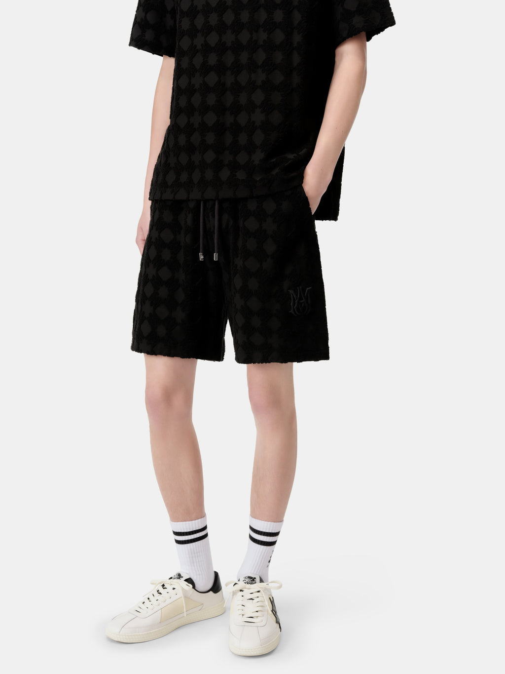 MA QUAD TOWELING SHORT - Black